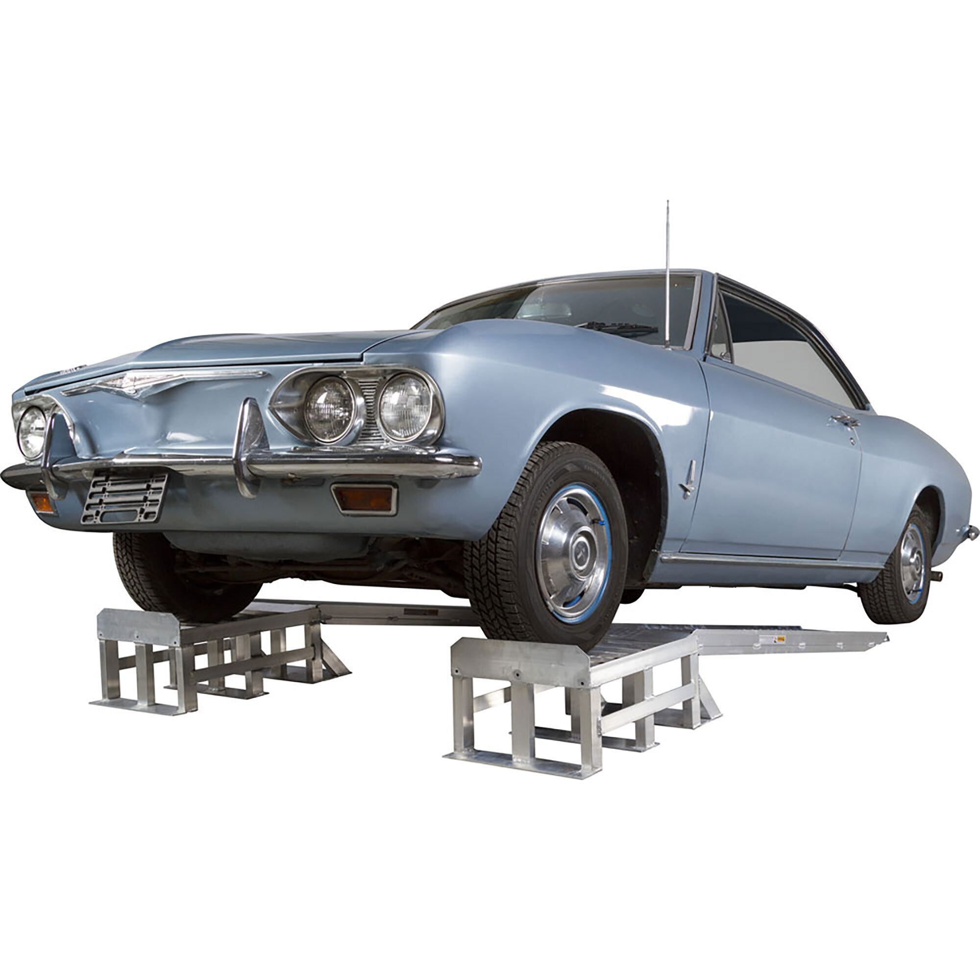 Discount Ramps 2-Piece Extra-Long Aluminum Car Service Ramps, 95.5in. x 16in., 3000-Lb Capacity, Model# CR-7214